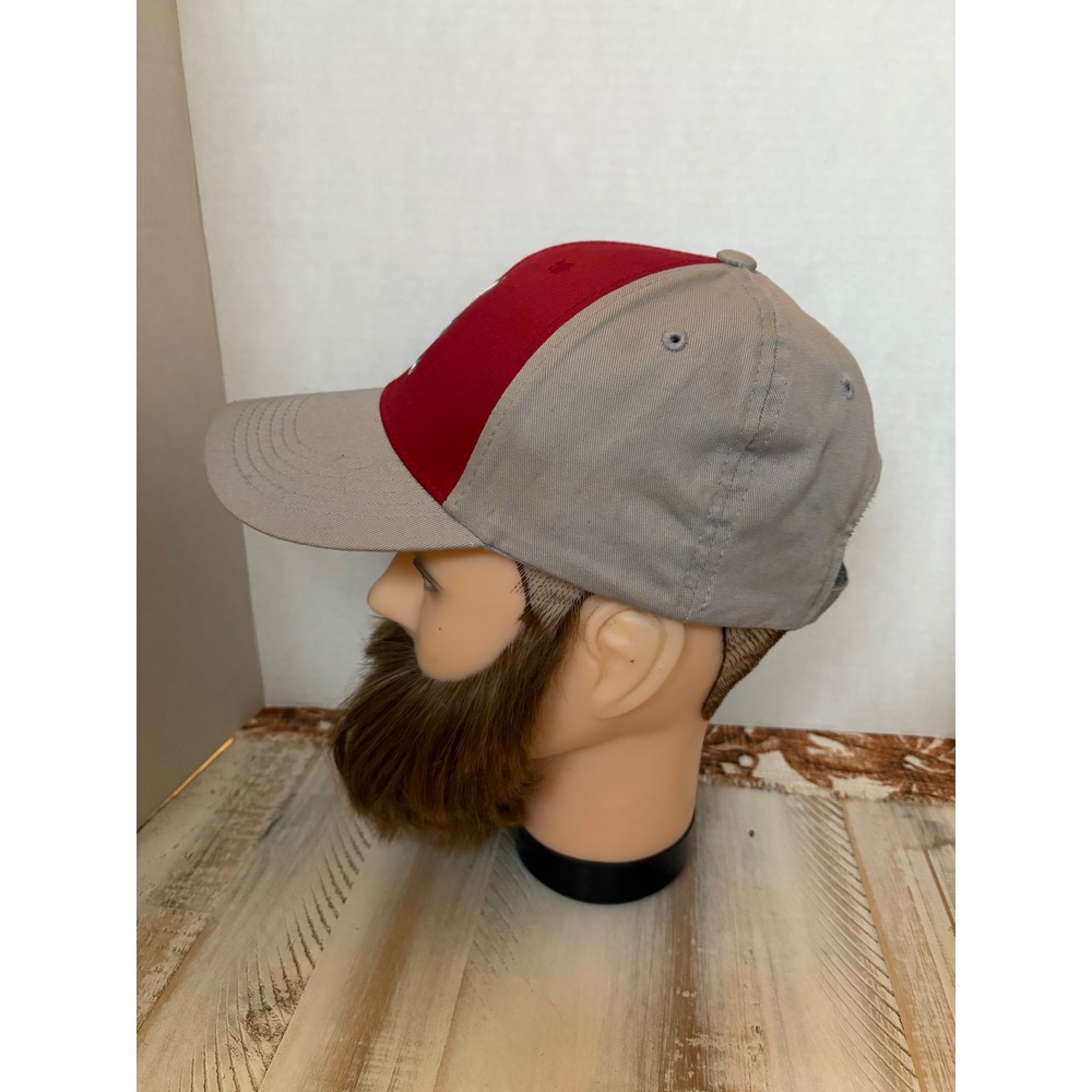 Alabama Crimson Tide Hat Mens Red Tan Adjustable Strapback Baseball Cap Bama A - Picture 3 of 5